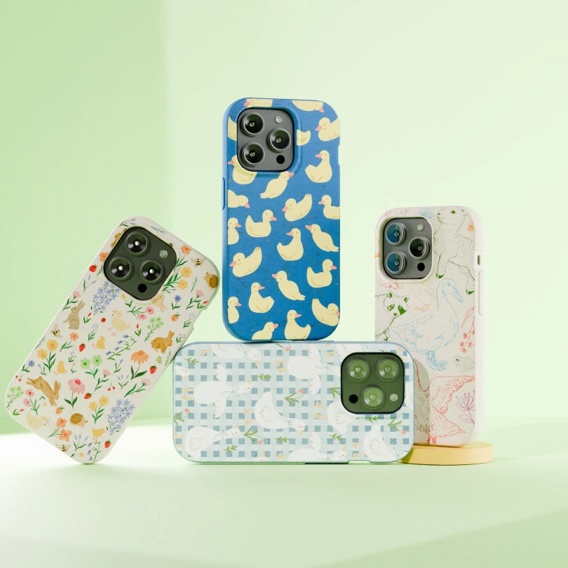 Gift Choice Smart Accessory Electric Blue Sunny Ducklings iPhone 17 Pro Max Case