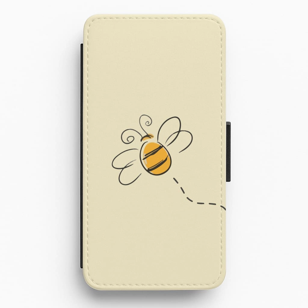 Clear Finish Spring Bee Flip / Wallet Phone Case