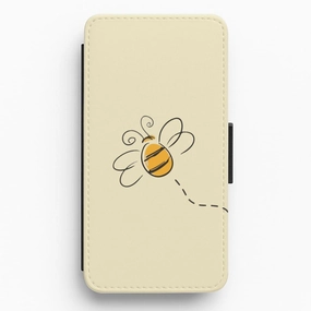 Clear Finish Spring Bee Flip / Wallet Phone Case