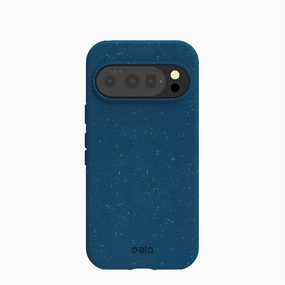 Elegant Texture Layer Simple Look Stormy Blue Google Pixel 10/10 Pro Case
