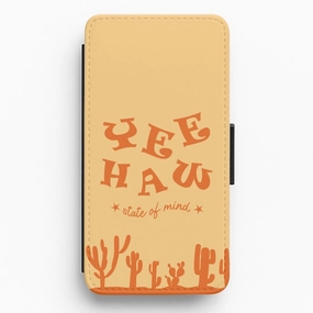 Yee-Haw State Of Mind Flip / Wallet Phone Case Vivid Coloration