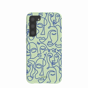 Sage Green Inner Soul Samsung Galaxy S23 (Plus) Case Patterned Design Anti glare