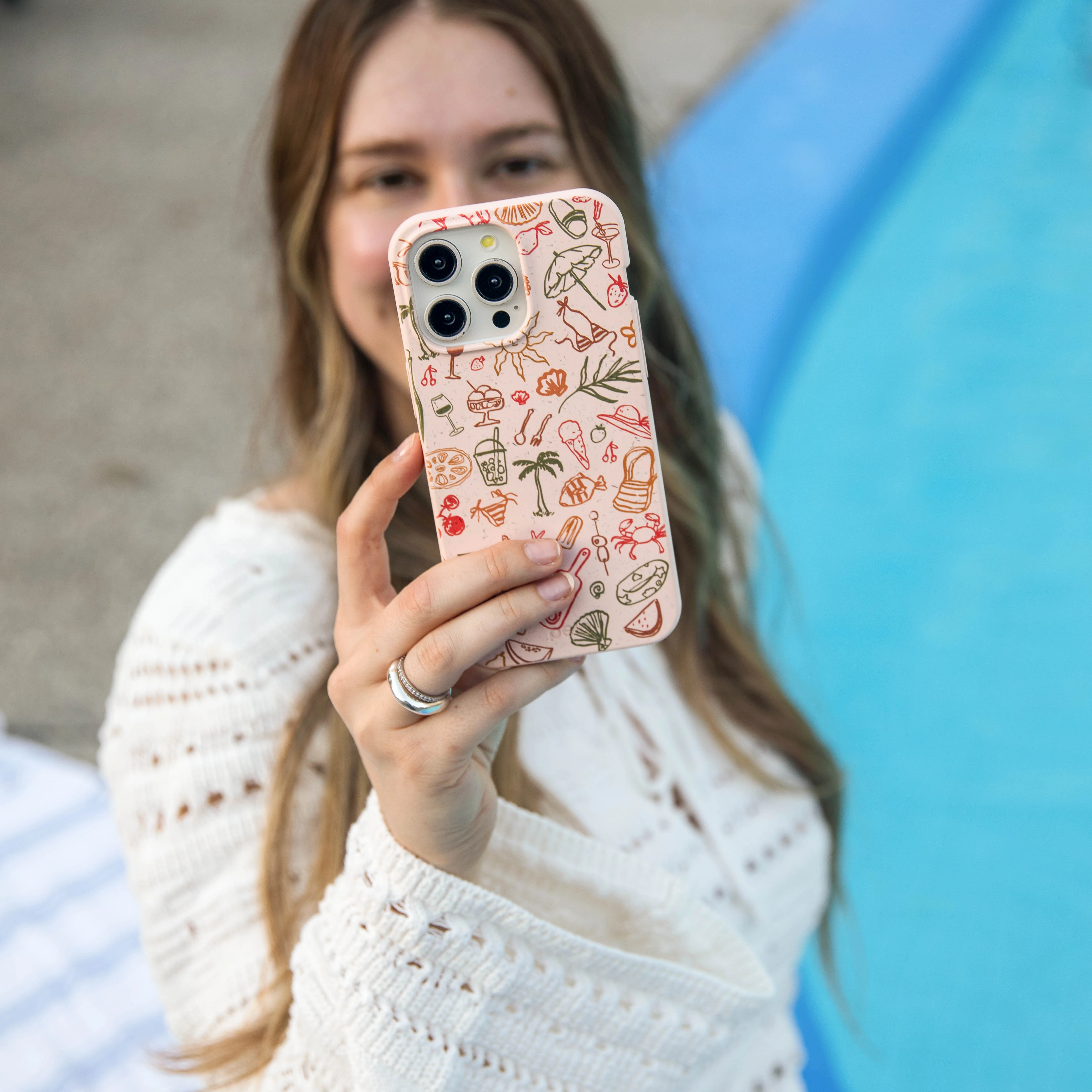 Seashell Sunkissed iPhone 17 Pro Max Case Durable Edge Finish Matte Feel