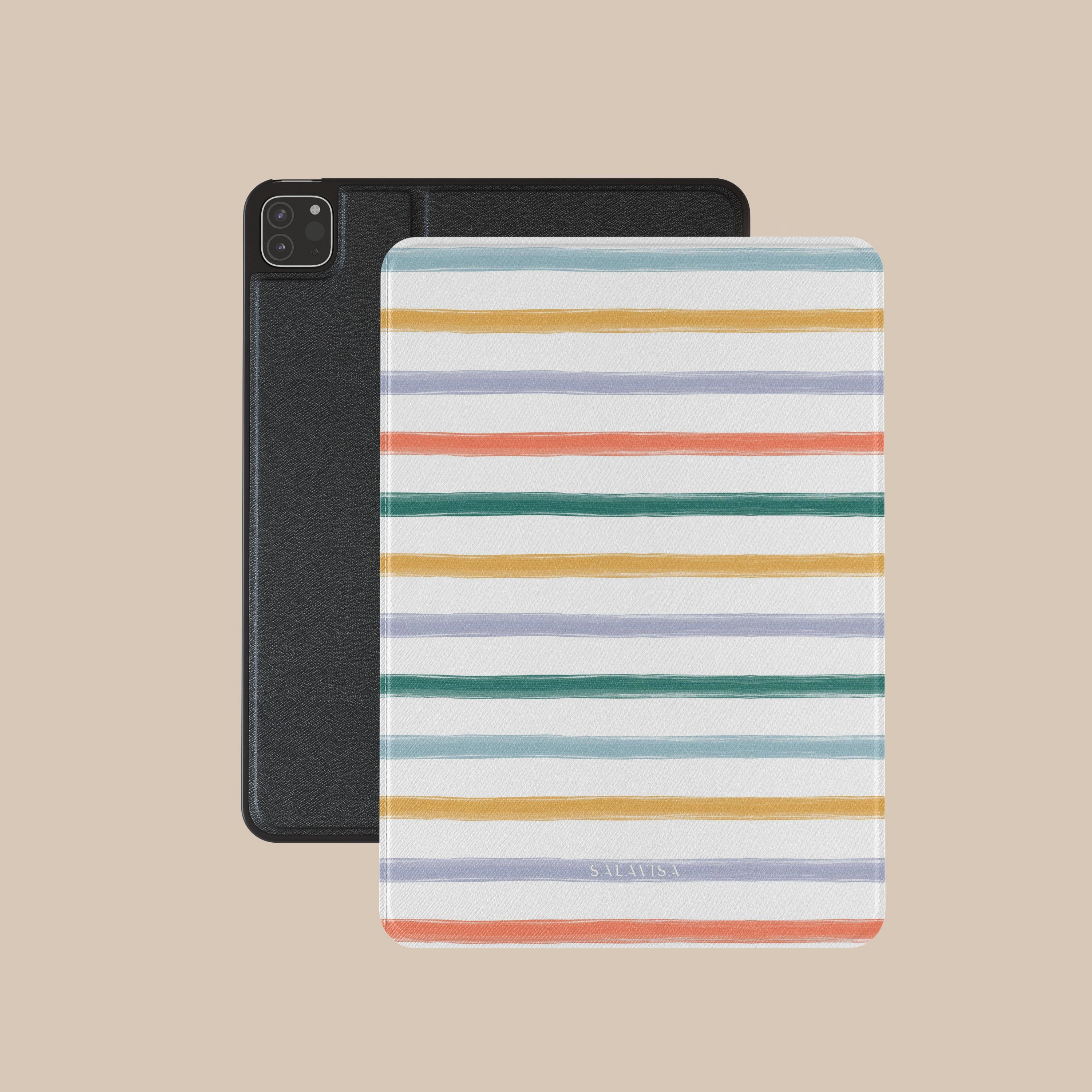 strong magnet protector Summer Stripes iPad Case
