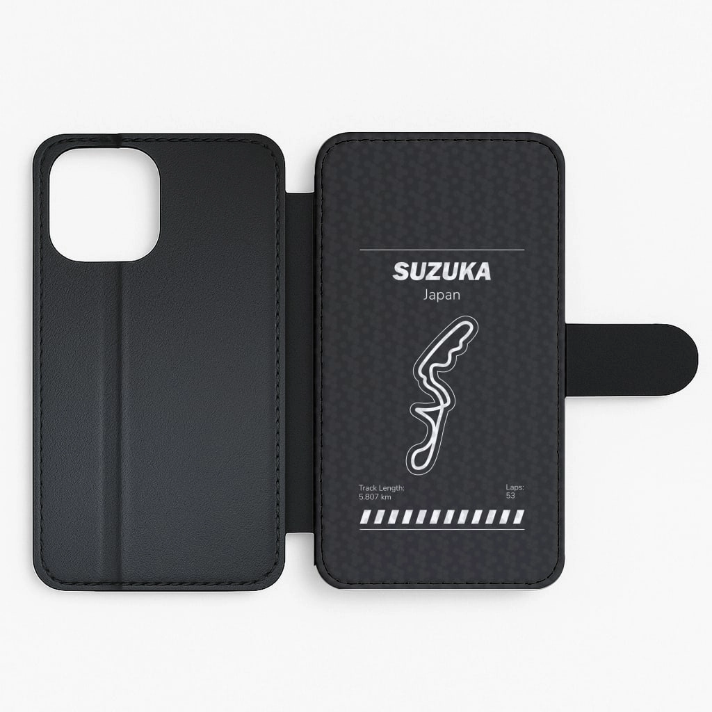 Suzuka Circuit Flip / Wallet Phone Case Trendy Finish