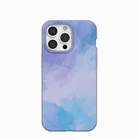 Premium Edge Lavender Blue Reflections iPhone 15 Pro Max Case