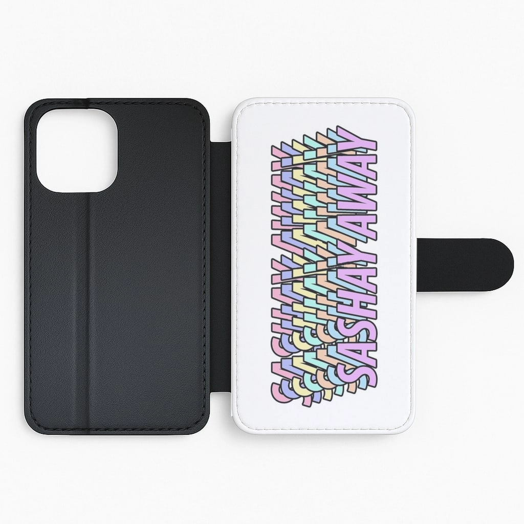 Camera Protection Modern Texture Build Sashay Away Retro - Drag Queen's Drag Race Flip Wallet Phone Case