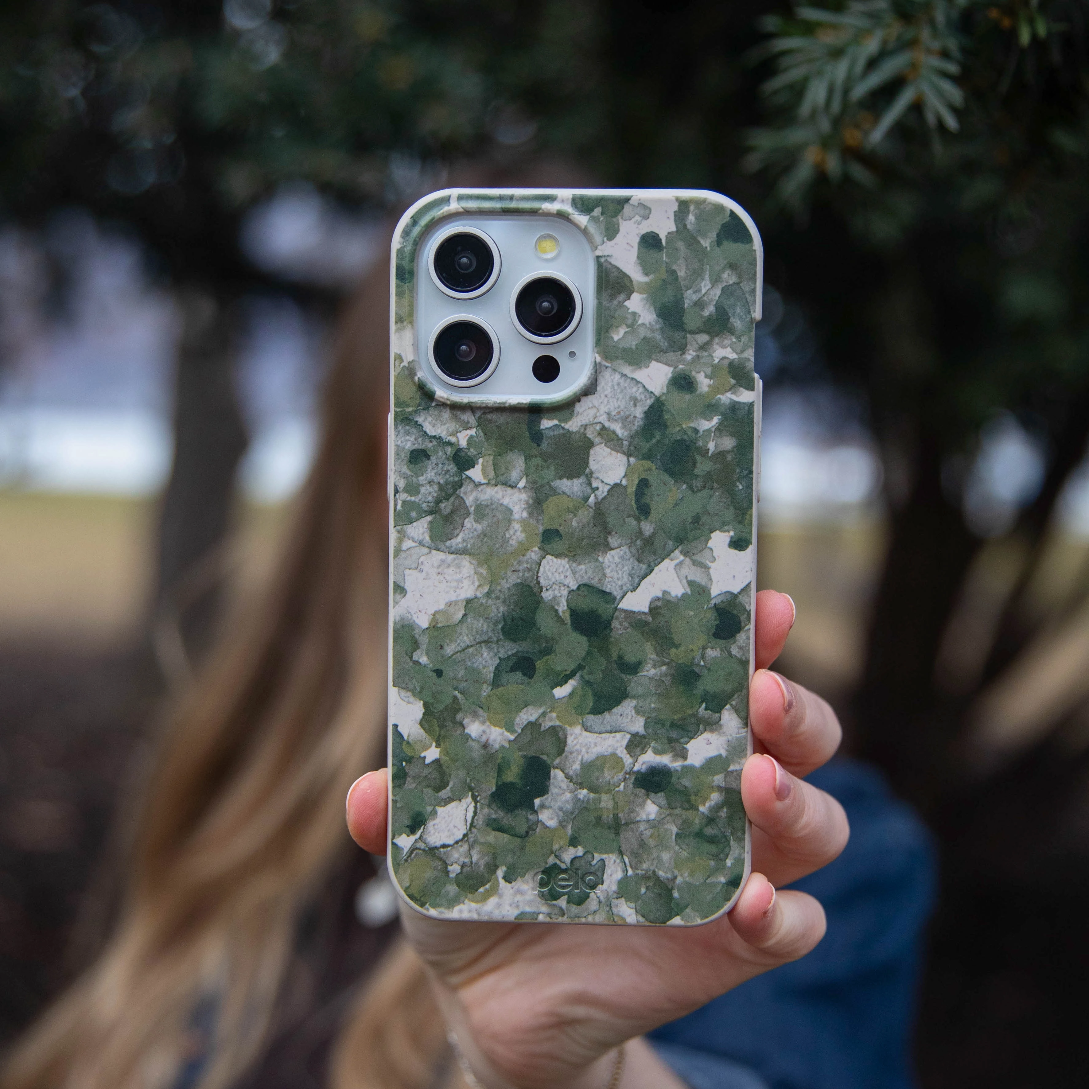 Clear Edge London Fog Foliage Camo iPhone 17 Pro Max Case
