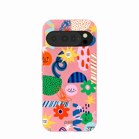 Bubblegum Pink Daydreaming Google Pixel 10/10 Pro Case Stylish Aesthetic