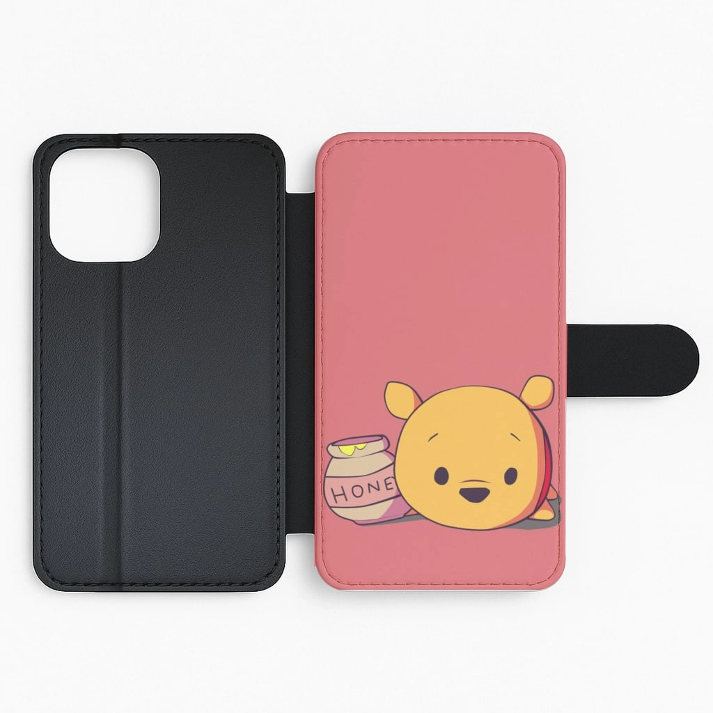 Durable Pattern Drunk On Hunny - Winnie Disney Flip / Wallet Phone Case