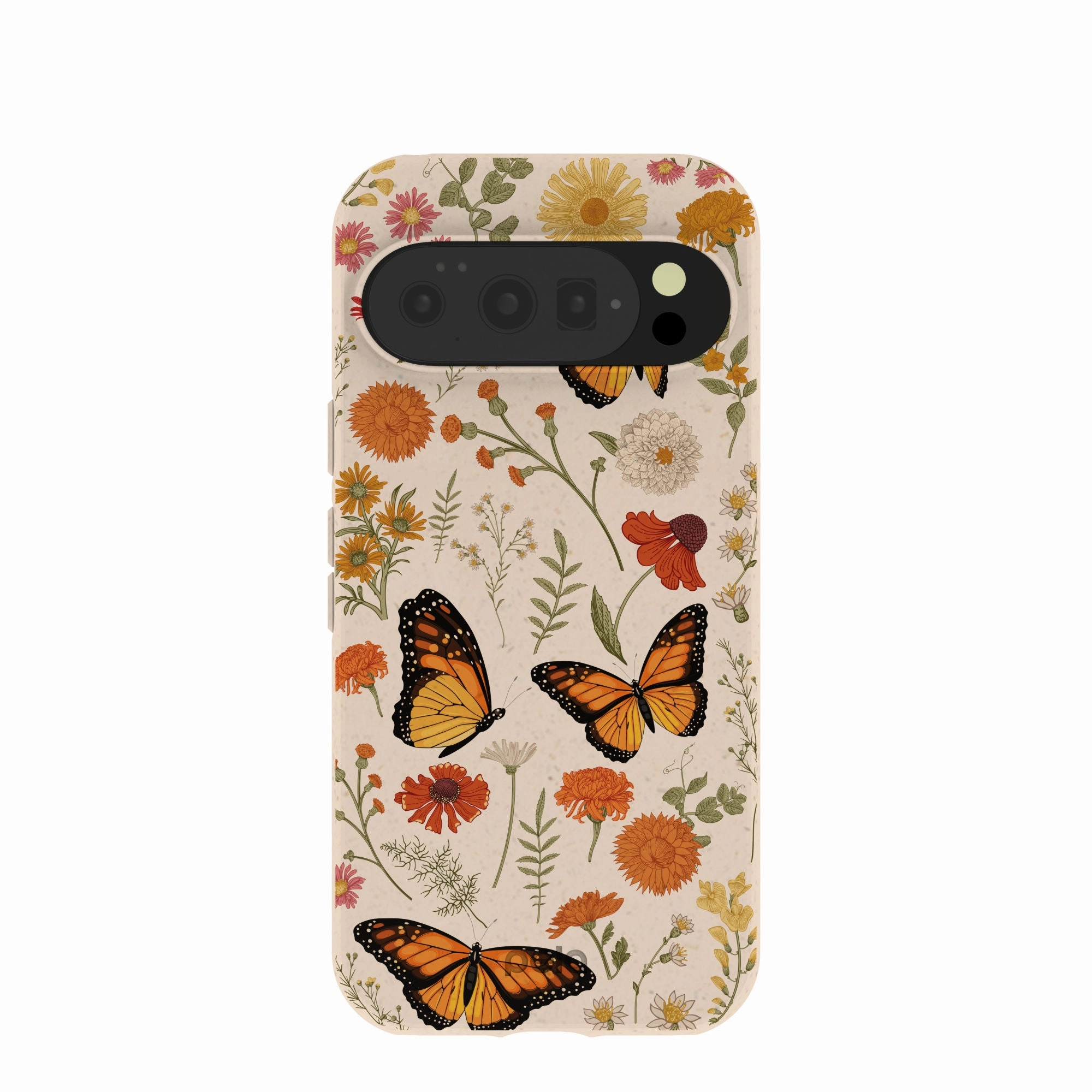 Seashell Monarch Butterfly Google Pixel 10/10 Pro Case Classic Touch Everyday Look