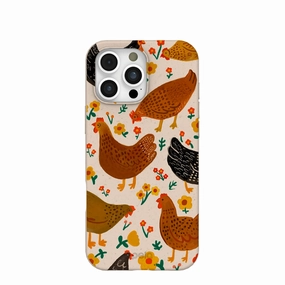 Seashell Chicken Garden iPhone 16 Pro Max Case Protective Form