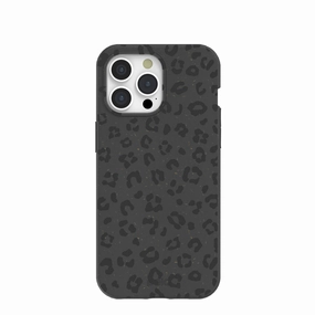 Black Night Leopard iPhone 15 Pro Max Case Modern Pattern Layer Stylish Texture