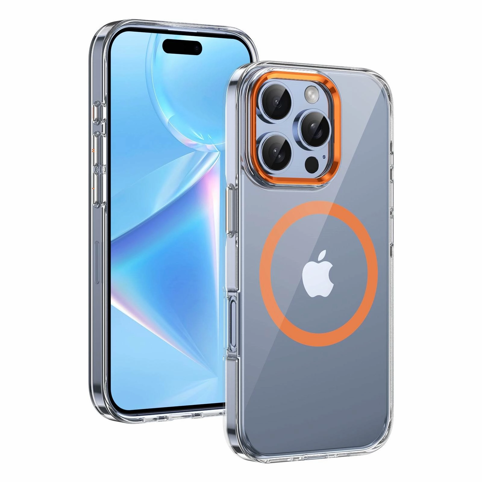 Modern Design Texture Vibrant Electroplated Magsafe Clear Case - iPhone