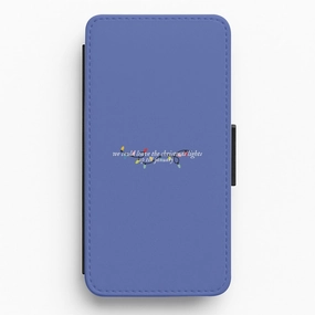 Comfort grip design We Can Leave The Christmas Lights Up Til January - Christmas Songs Flip / Wallet Phone Case