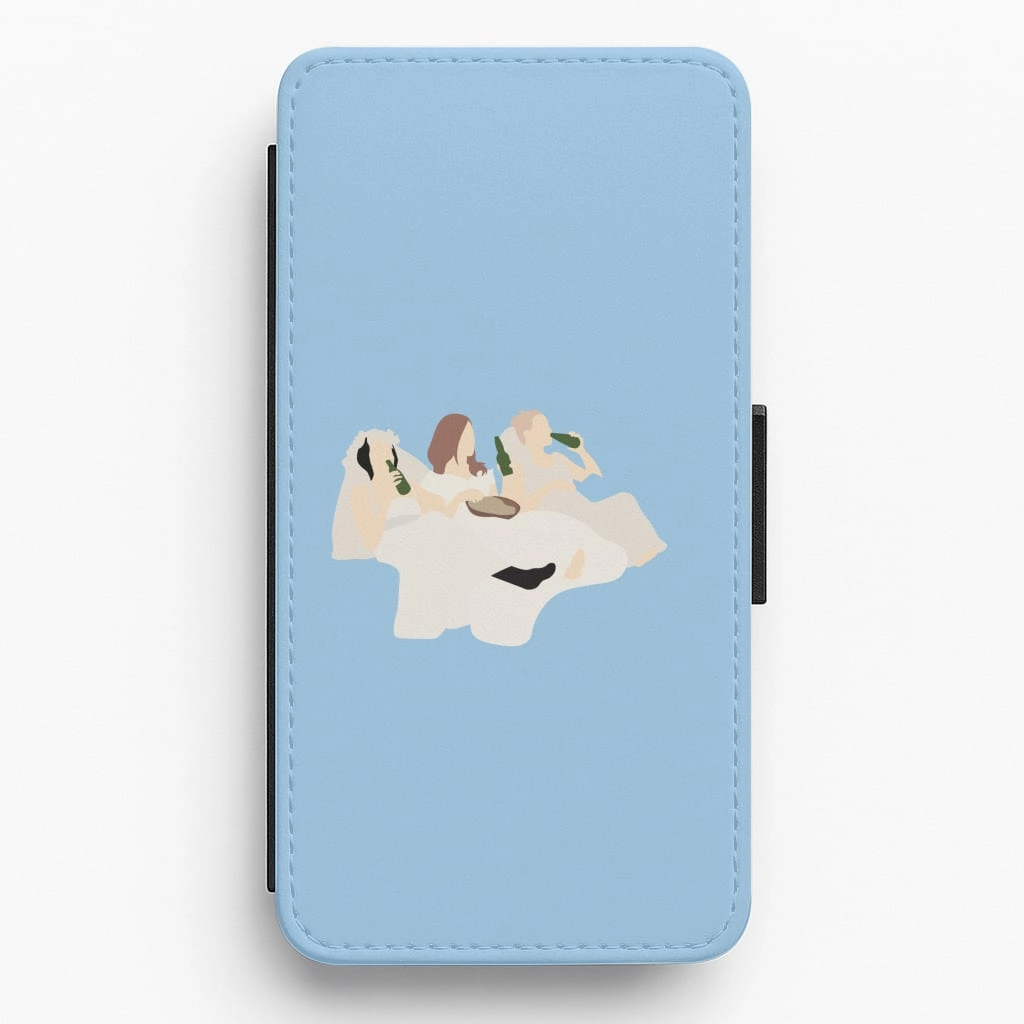 Comfort Feel Durable Texture Finish Wedding Chill Flip / Wallet Phone Case