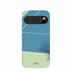 Sage Green Tennis Court Google Pixel 10/10 Pro Case Sleek Edge Design Ergonomic form