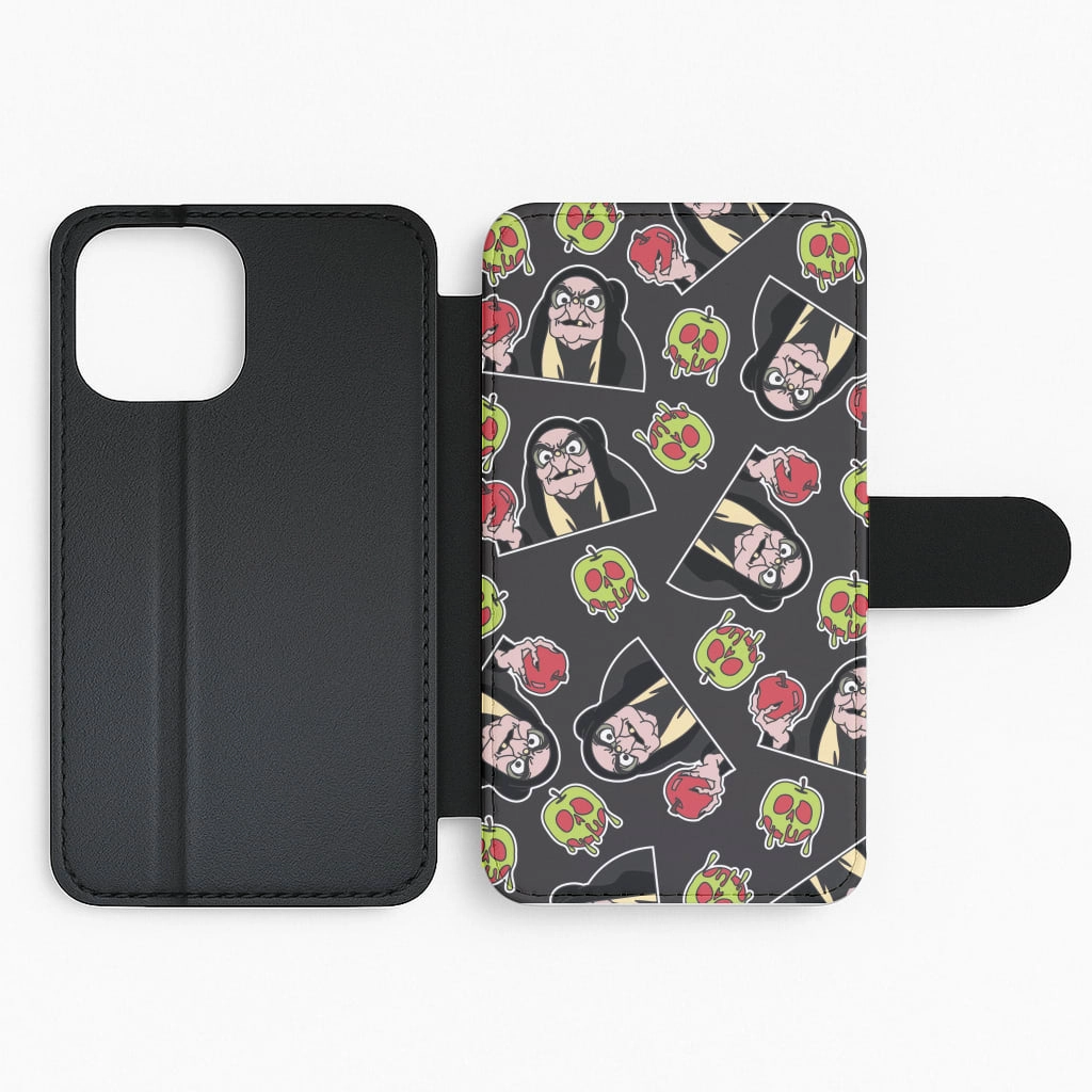 Protective Texture Layer Witch Pattern Flip / Wallet Phone Case