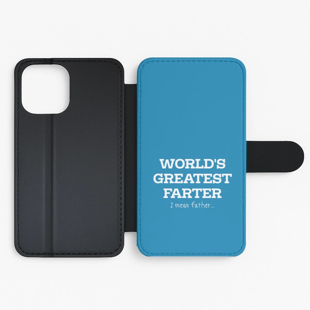Premium Material World's Greatest Farter  Flip / Wallet Phone Case