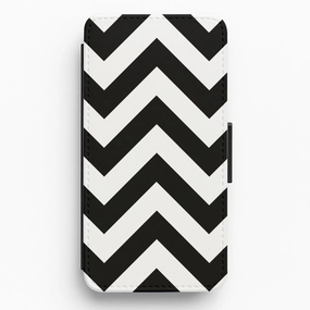 Fashion Forward Soft Feel ZigZag - Eighties Flip / Wallet Phone Case